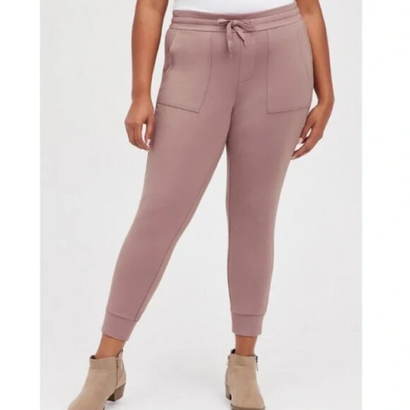 TORRID Classic Fit Super Soft Fleece Mauve/Purple Joggers size 3X - Picture 3 of 14